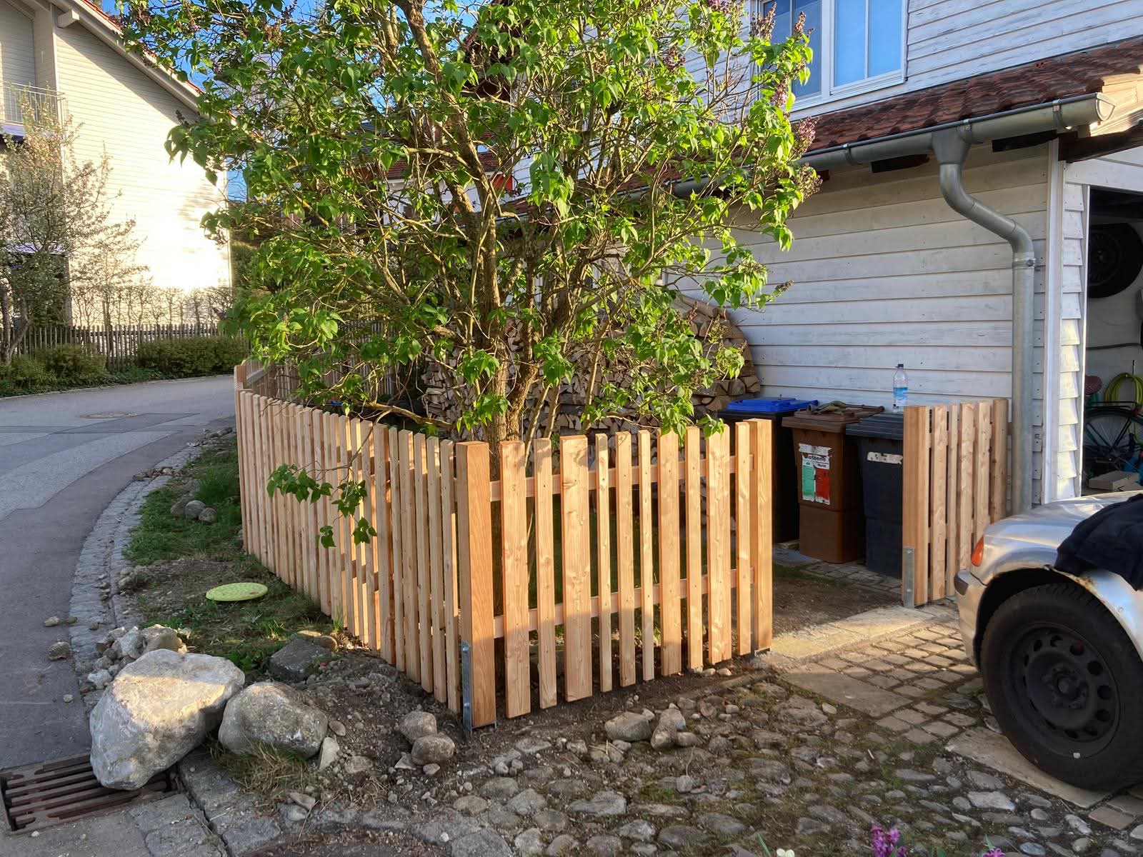 Gartenzaun aus Holz